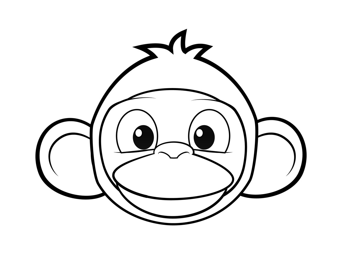 Coloring Pages of Monkeys Printable | Activity Shelter