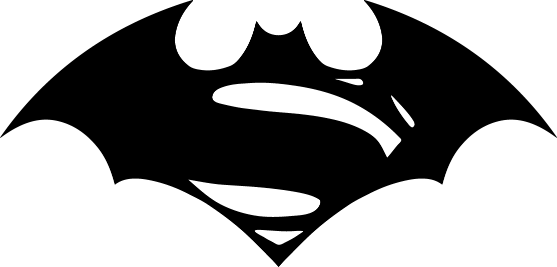 Superman Vs Batman Logo Black And White