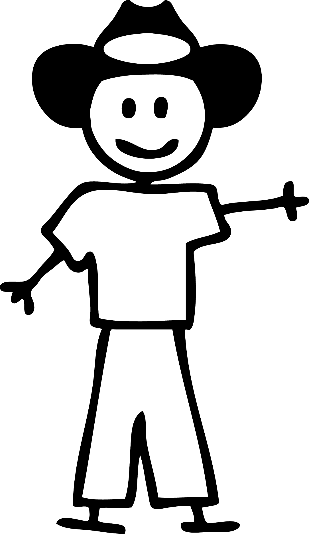 Funny Stick People Clipart