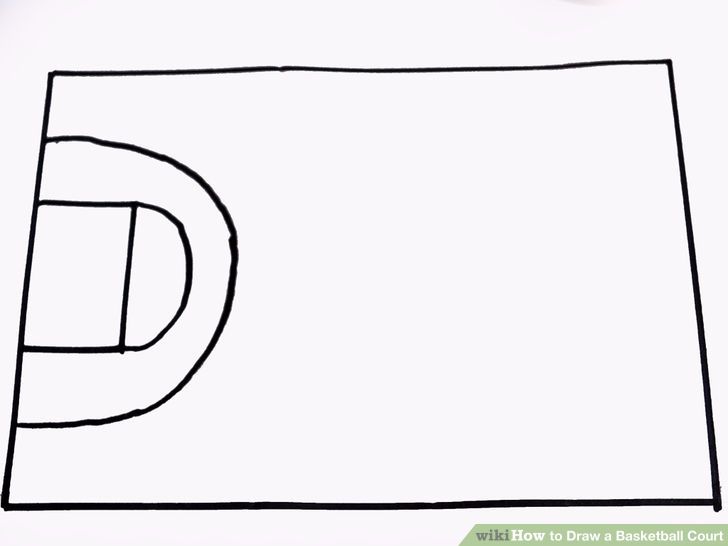 How to Draw a Basketball Court: 6 Steps (with Pictures) - wikiHow