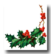 Christmas Holly Clip Art Borders - Free Clipart Images