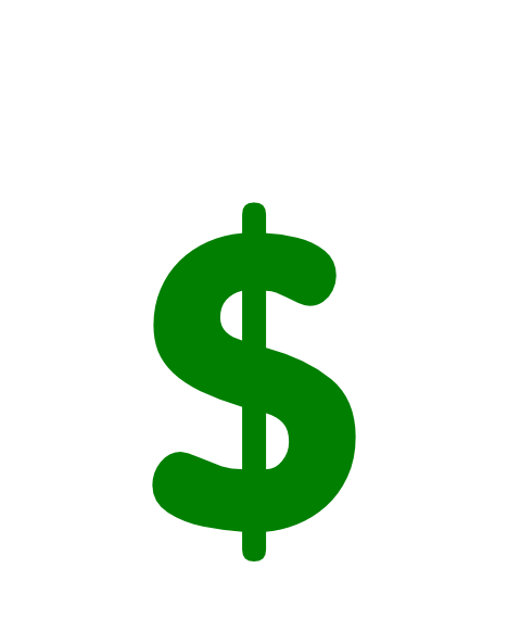 Green Dollar Sign Clip Art - vector clip art online ...