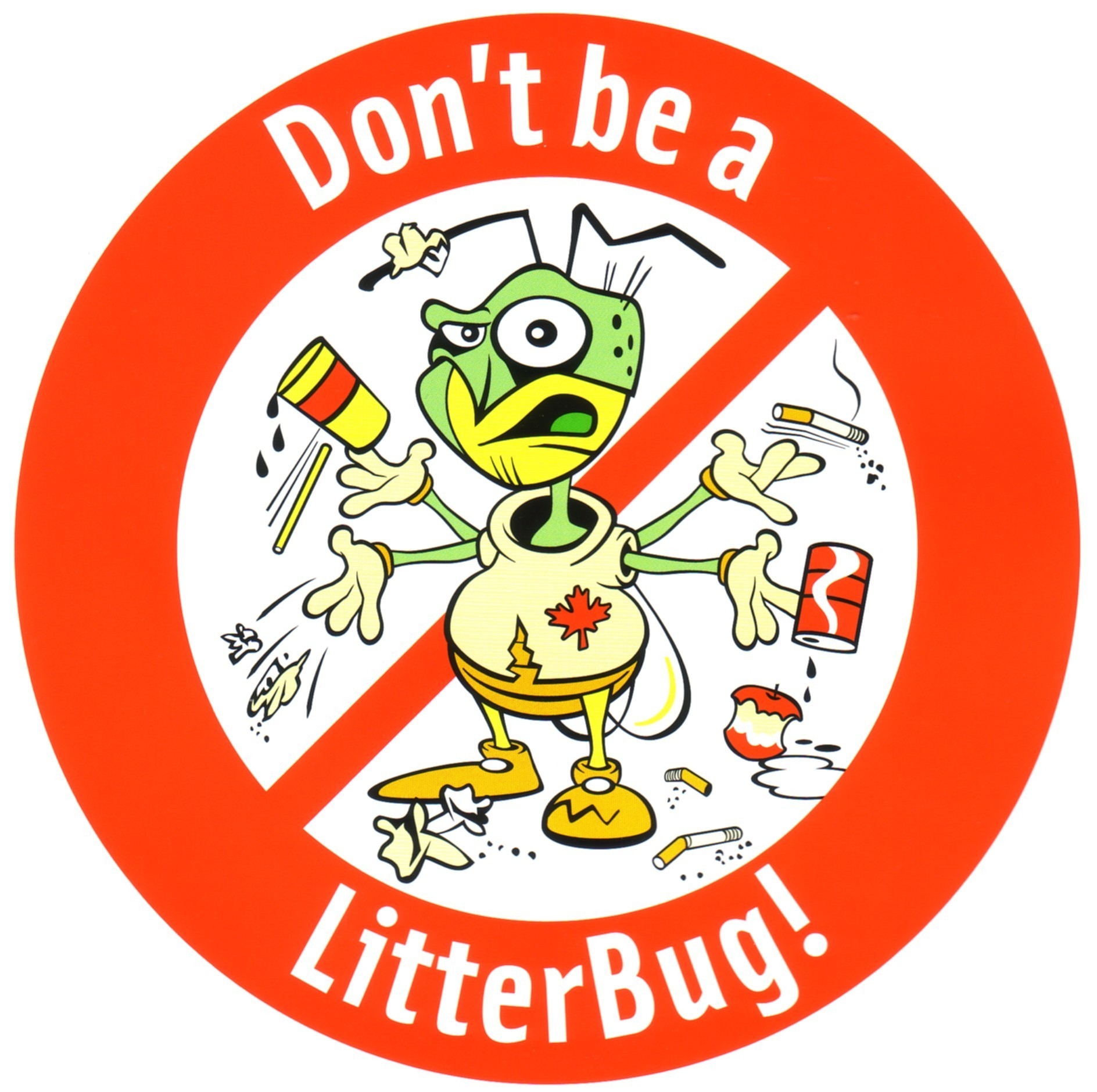 No Littering Clipart