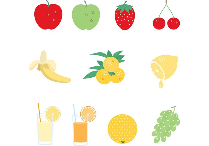 Juice and Fruit Vector Pack - Download Free Vector Art, Stock ...