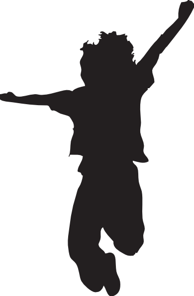 Jumping person clipart