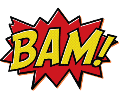 Batman Pow Bam Graphics Clipart - Free to use Clip Art Resource