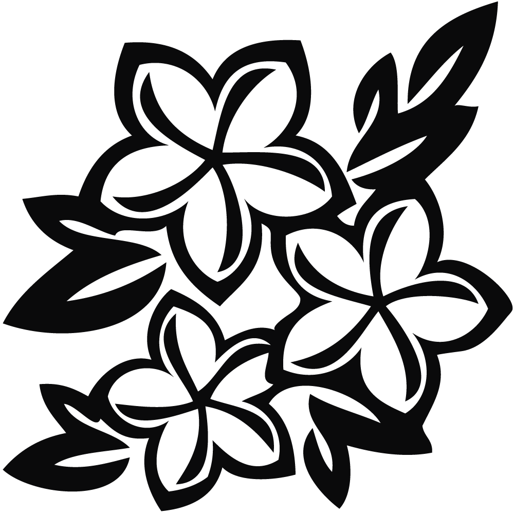 485 views Free Hawaiian Flower Clipart Black And White - ClipArt Best