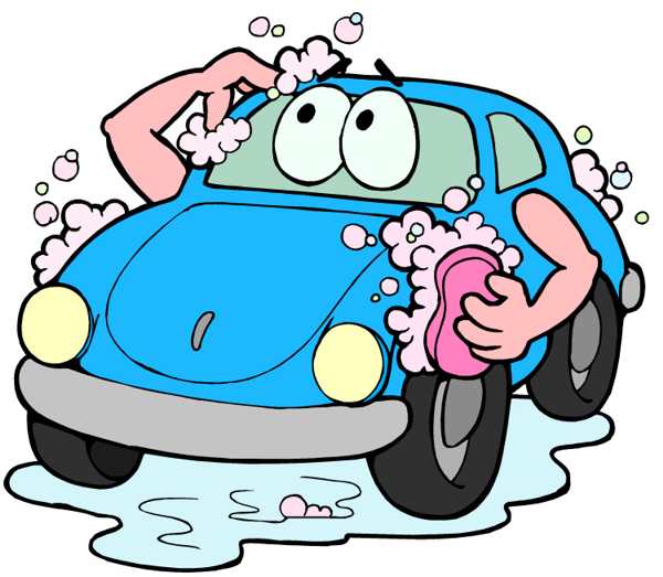 Clipart washing the car