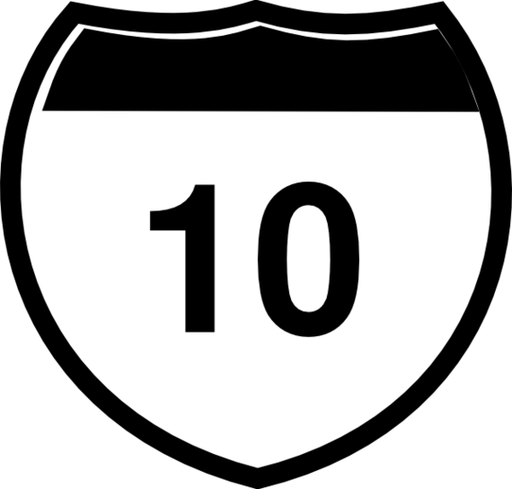 Interstate Sign Black And White Outline Clipart - Free to use Clip ...
