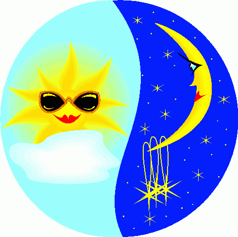 Sun And Moon Clipart - Tumundografico