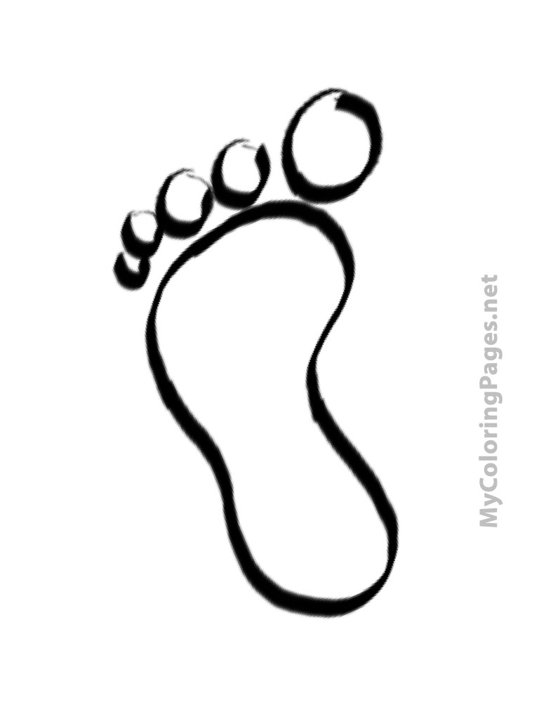 Best Photos of Free Printable Footprints - Footprint Outline ...