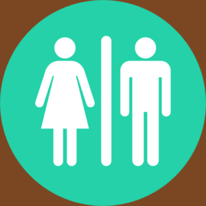 Toilet pictogram - vector Clip Art