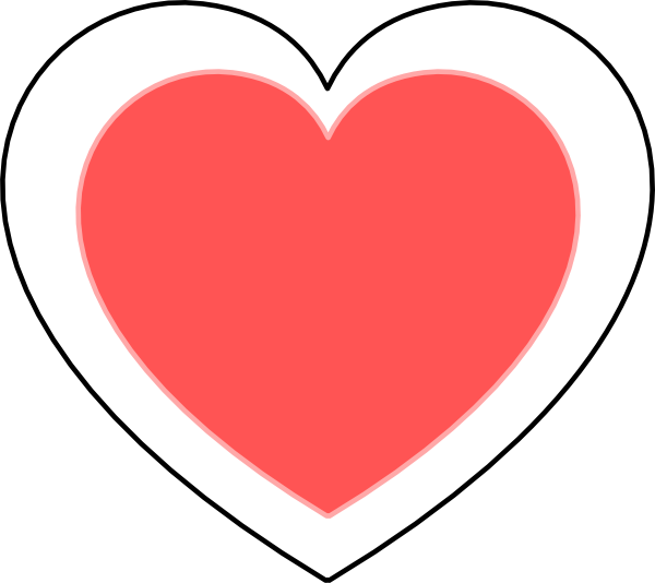 Red-heart-2 Clip Art - vector clip art online ...
