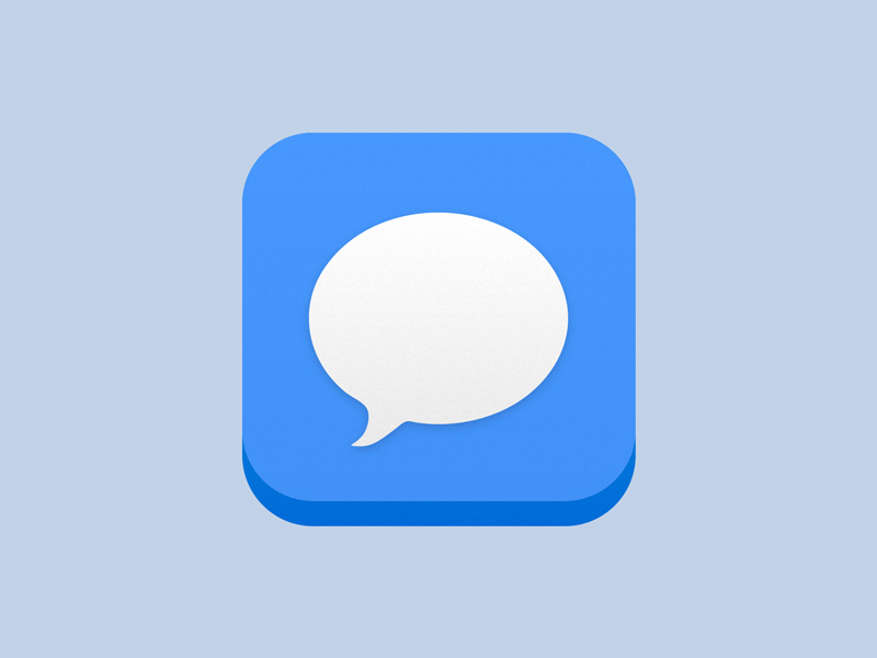 iMessage App icon on iOS 7 - Concept by Moin Ahmad - Dribbble