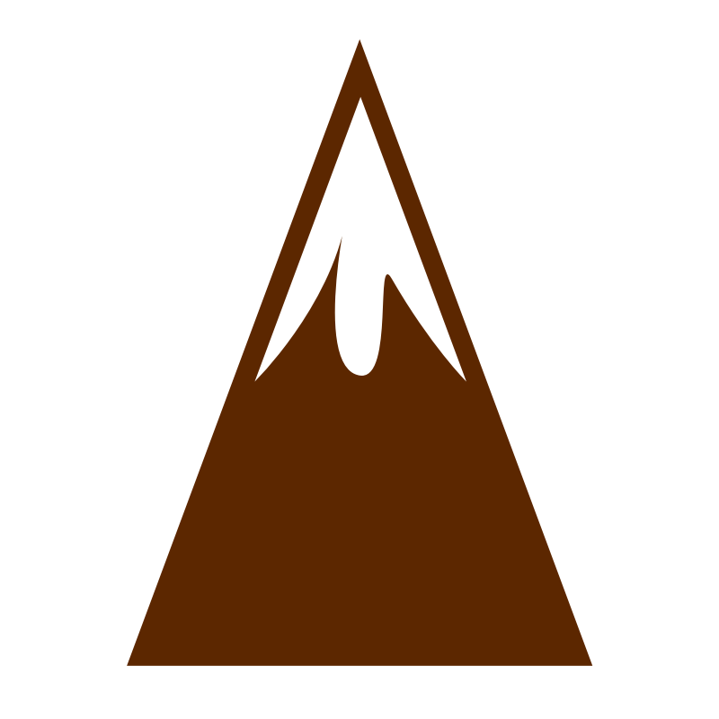 Brown mountain clipart