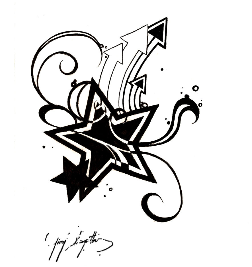 Free Star Tattoo Designs To Print - ClipArt Best