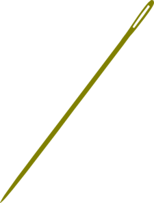 412 views Olive Sewing Needle Clip Art - vector clip art online ...