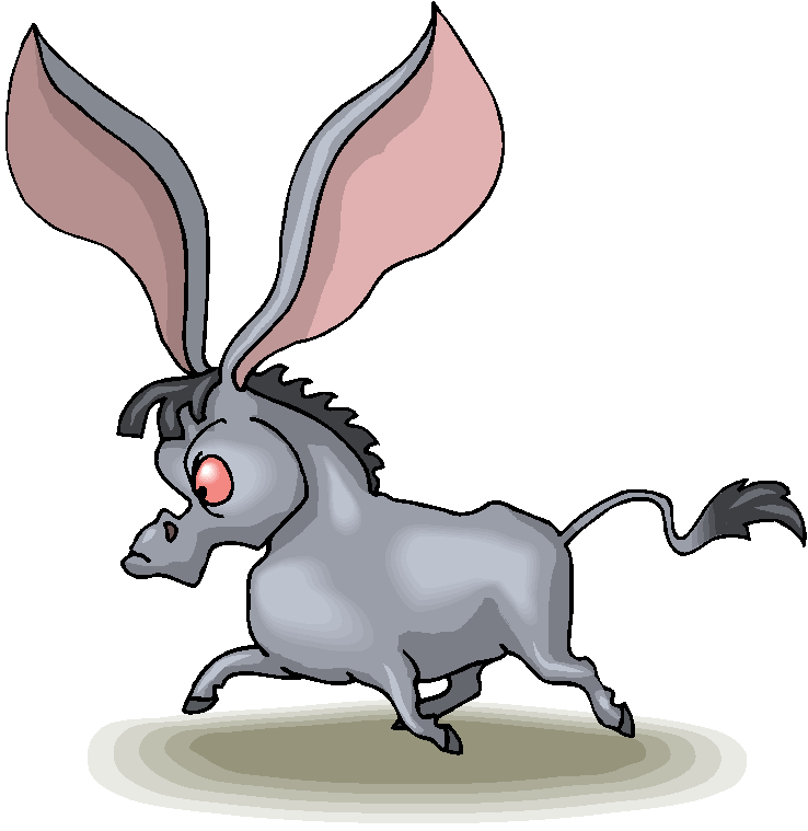 free clipart donkey kicking - photo #27