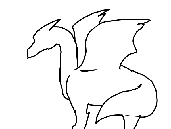Dragon outline - Slimber.com: Drawing and Painting Online