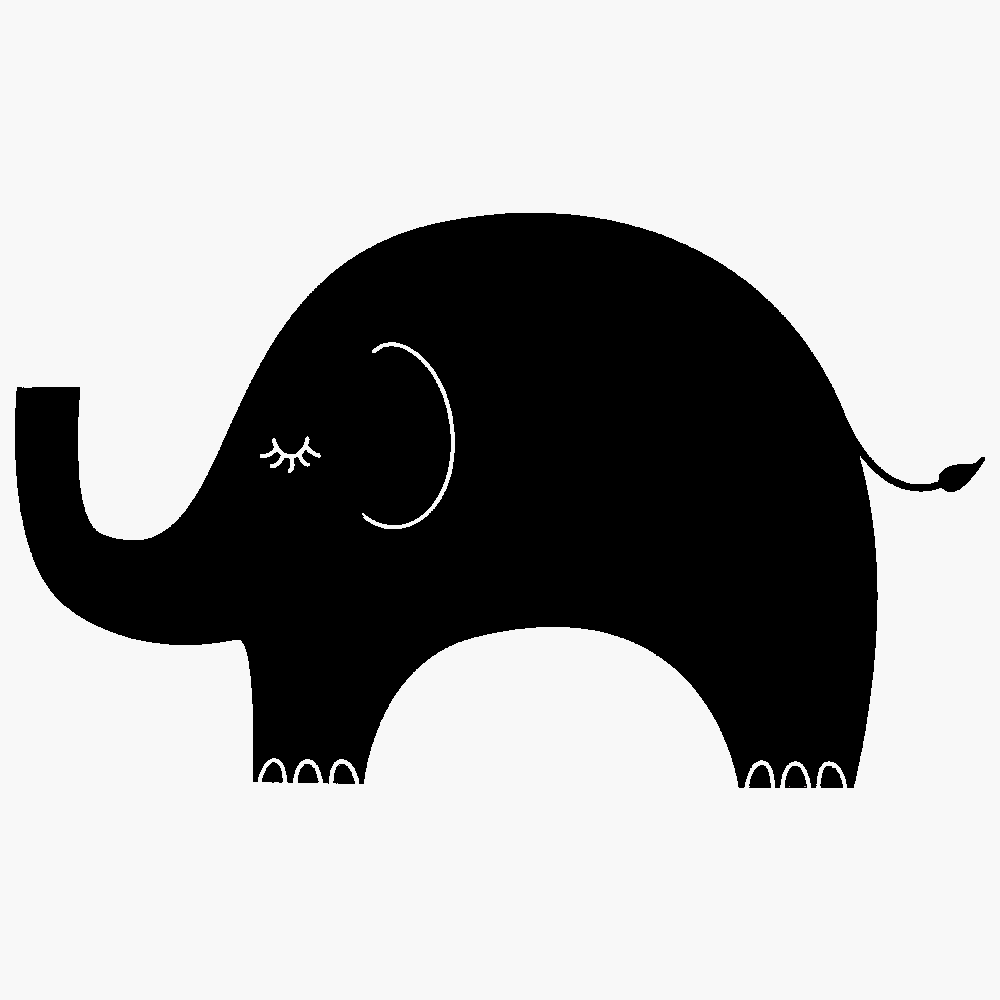 elephant clipart silhouette - photo #6