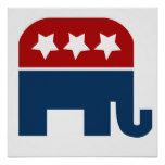 GOP elephant logo Print from Zazzle.