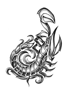 Tattoo Sales: Iron Tribal Scorpion Temporary Tattoo - Buy Direct ...