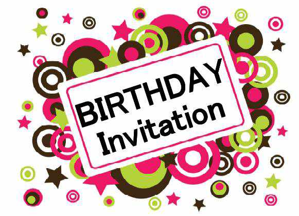 clipart birthday invitations free - photo #31