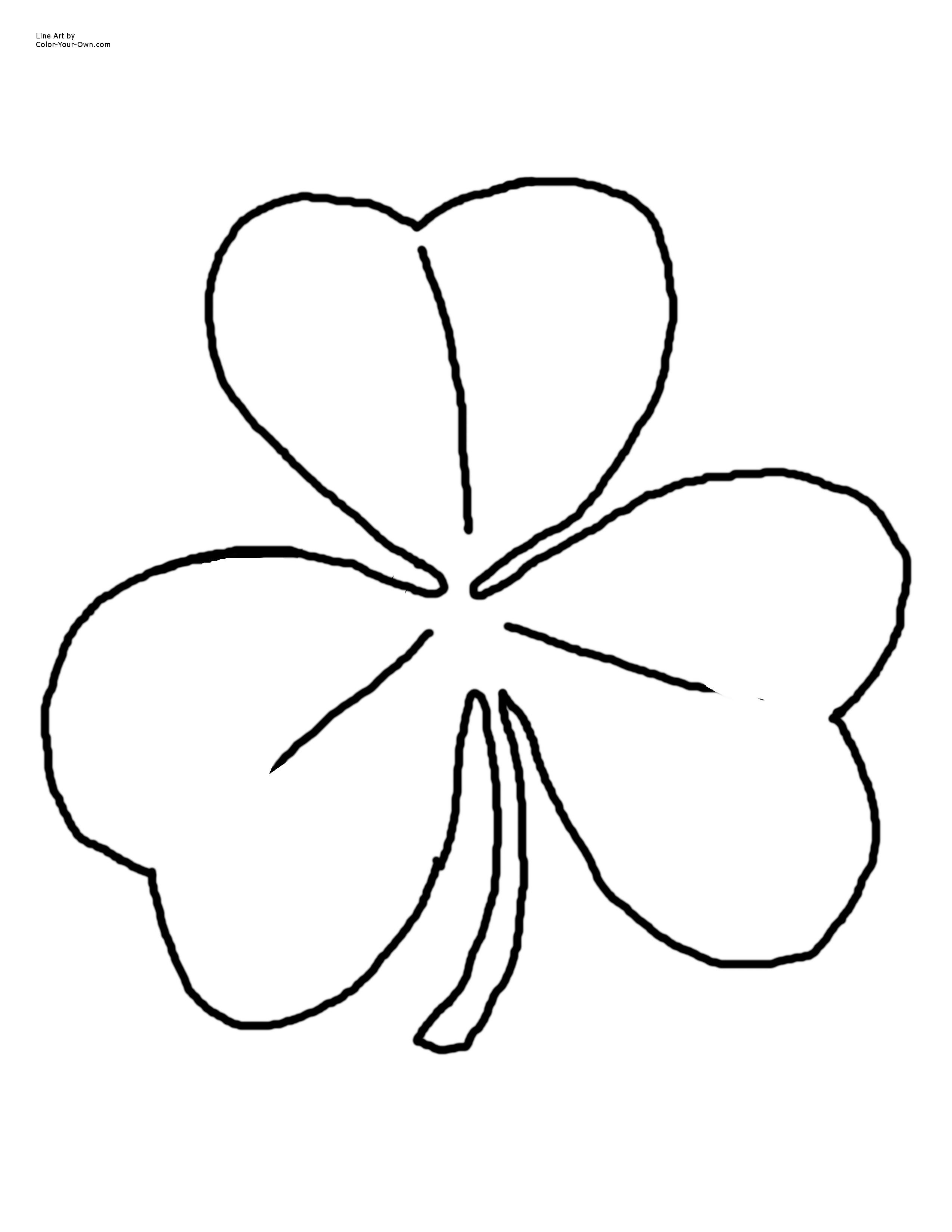 Shamrock Coloring Pages | Free coloring pages for kids