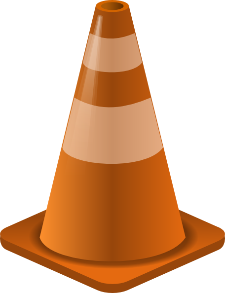 Construction Cone clip art Free Vector