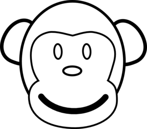 Monkey Face Clip Art - vector clip art online ...