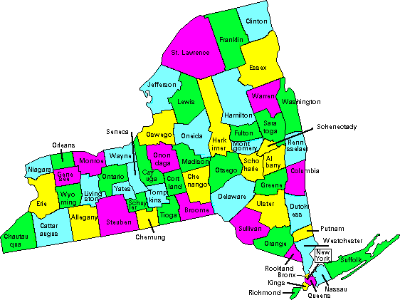 new york state map clipart - photo #24