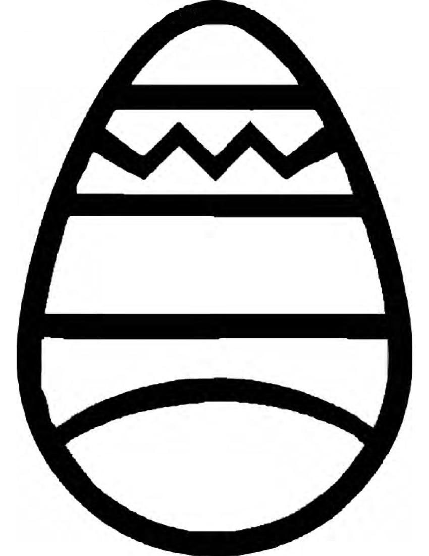 Easter Egg Outline - ClipArt Best