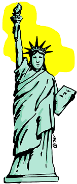 Statue of Liberty (in color) - Clip Art Gallery