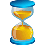 Hourglass Icon. Large Education Icons