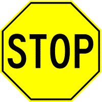 Manual of Traffic Signs - Were STOP signs ever yellow?