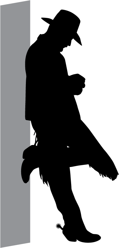 Western Silhouette Clip Art