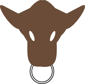 Bull Head clip art - vector clip art online, royalty free & public ...