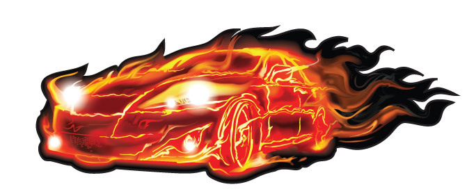 Download Flame Car Vector Free
