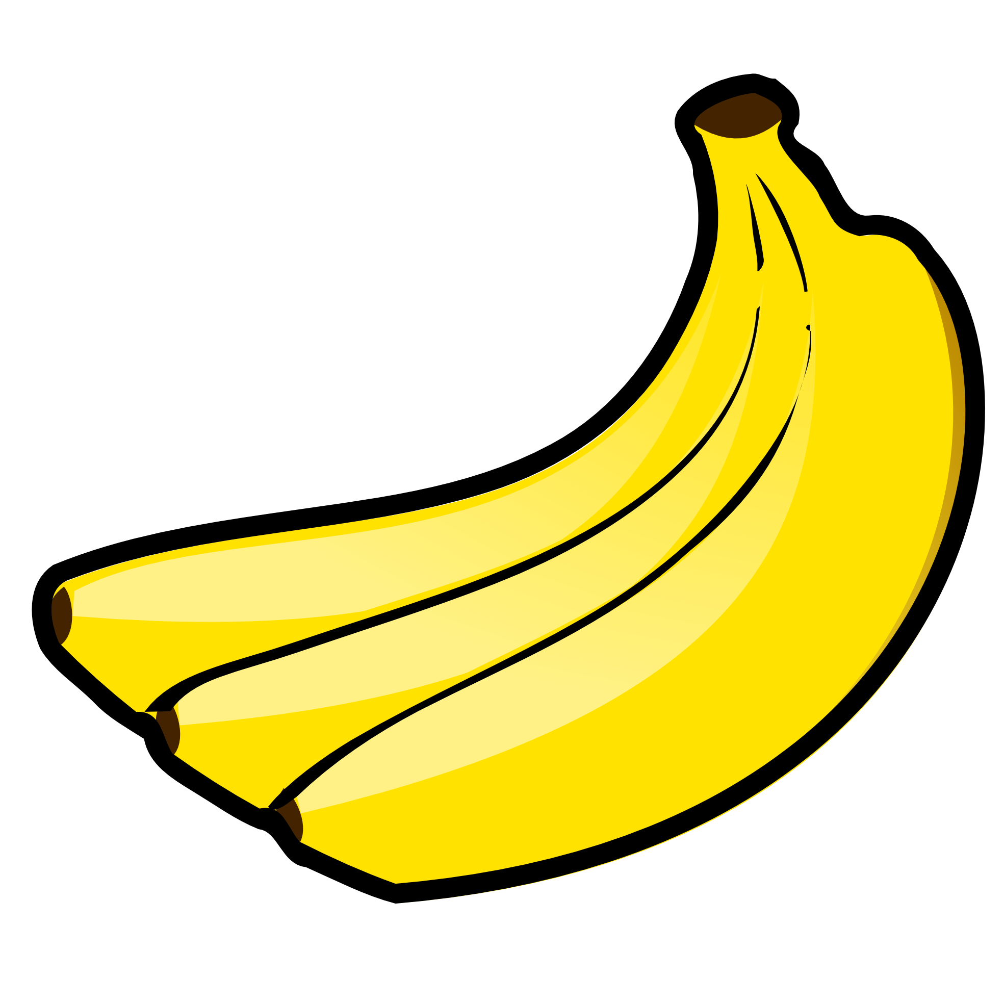 nicubunu banana SVG - ClipArt Best - ClipArt Best