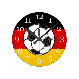German Flag Wall Clocks | Zazzle