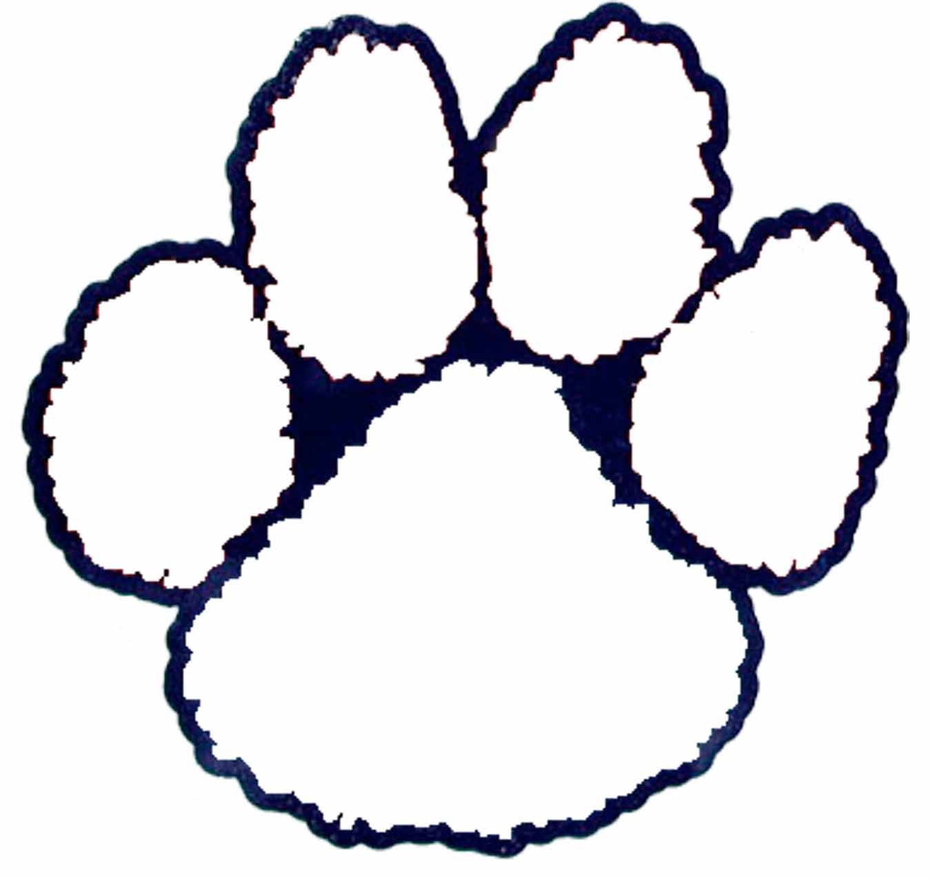 Best Photos of Tiger Paw Print Template - Tiger Paw Print Outline ...
