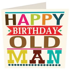 Happy birthday old man clipart