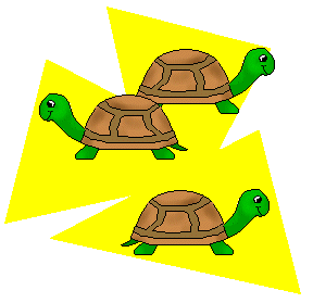 Turtle Clip Art - Three Turtles Clip Art - Clip Art of Turtles