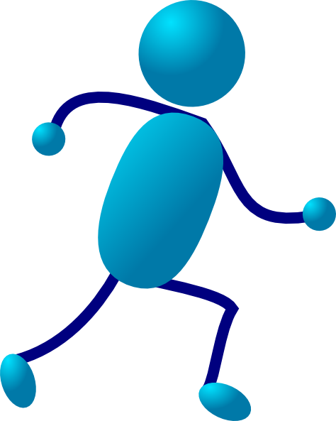 Stick Man Running Clipart - Free Clipart Images