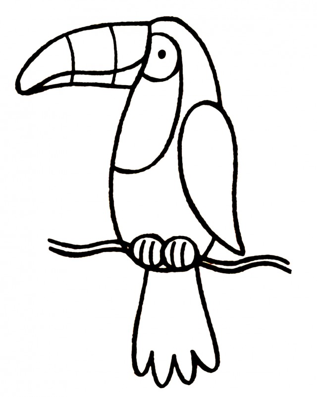 Toucan Outline | Free Download Clip Art | Free Clip Art | on ...