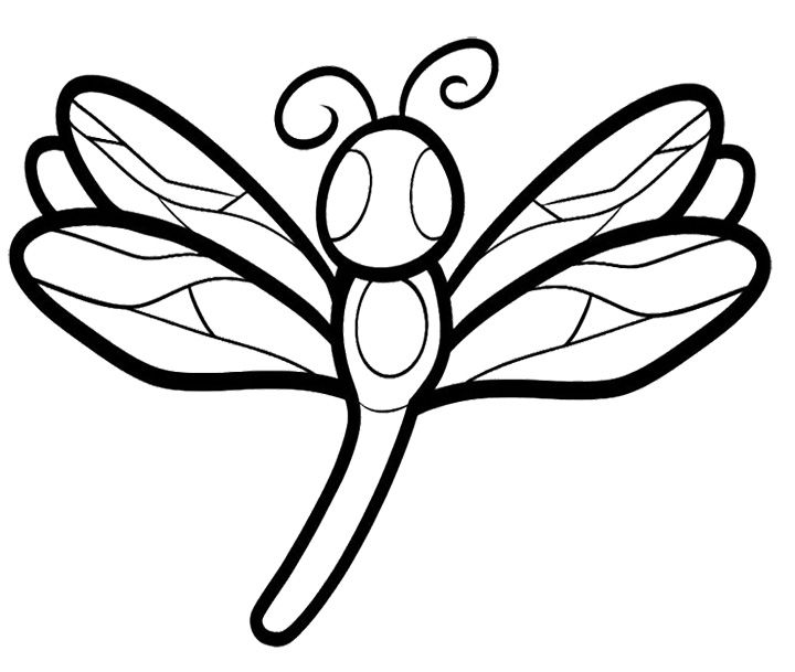Dragonfly Coloring Page - ClipArt Best