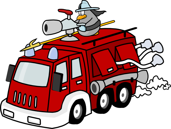 Fire Engine clip art Free Vector