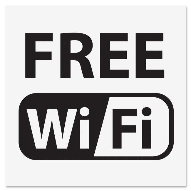 U.S. Stamp & Sign 6161 Free Wi-Fi Window Sign "Free Wi-Fi ...