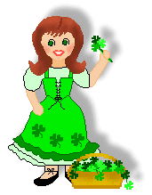 St. Patrick's Day clip art of leprechauns and Irish lassies plus ...