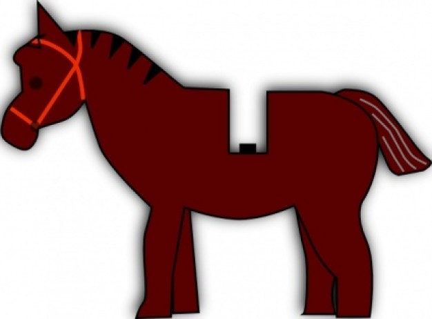 Horse Lego clip art | Download free Vector
